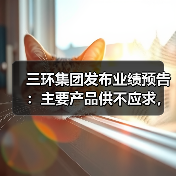 三环集团发布业绩预告：主要产品供不应求，净利润预增110%至130%
